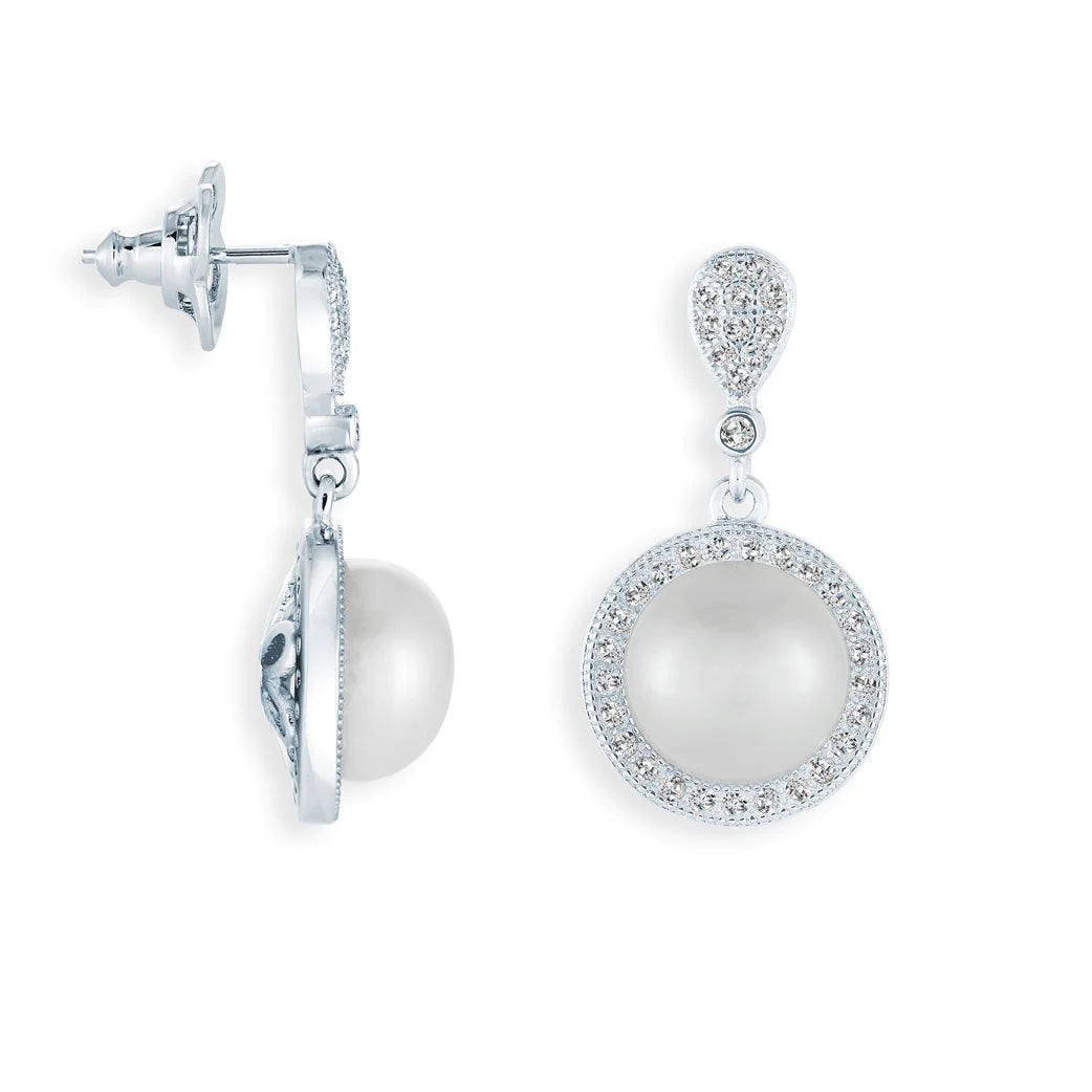 Miss Mimi Drop Down Freshwater Pearl Earrings | ORLY Jewellers