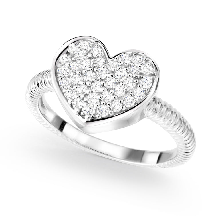Pandora Hearts Ring | Heart Ring | Zirconia Ring | ORLY JEWELLERS