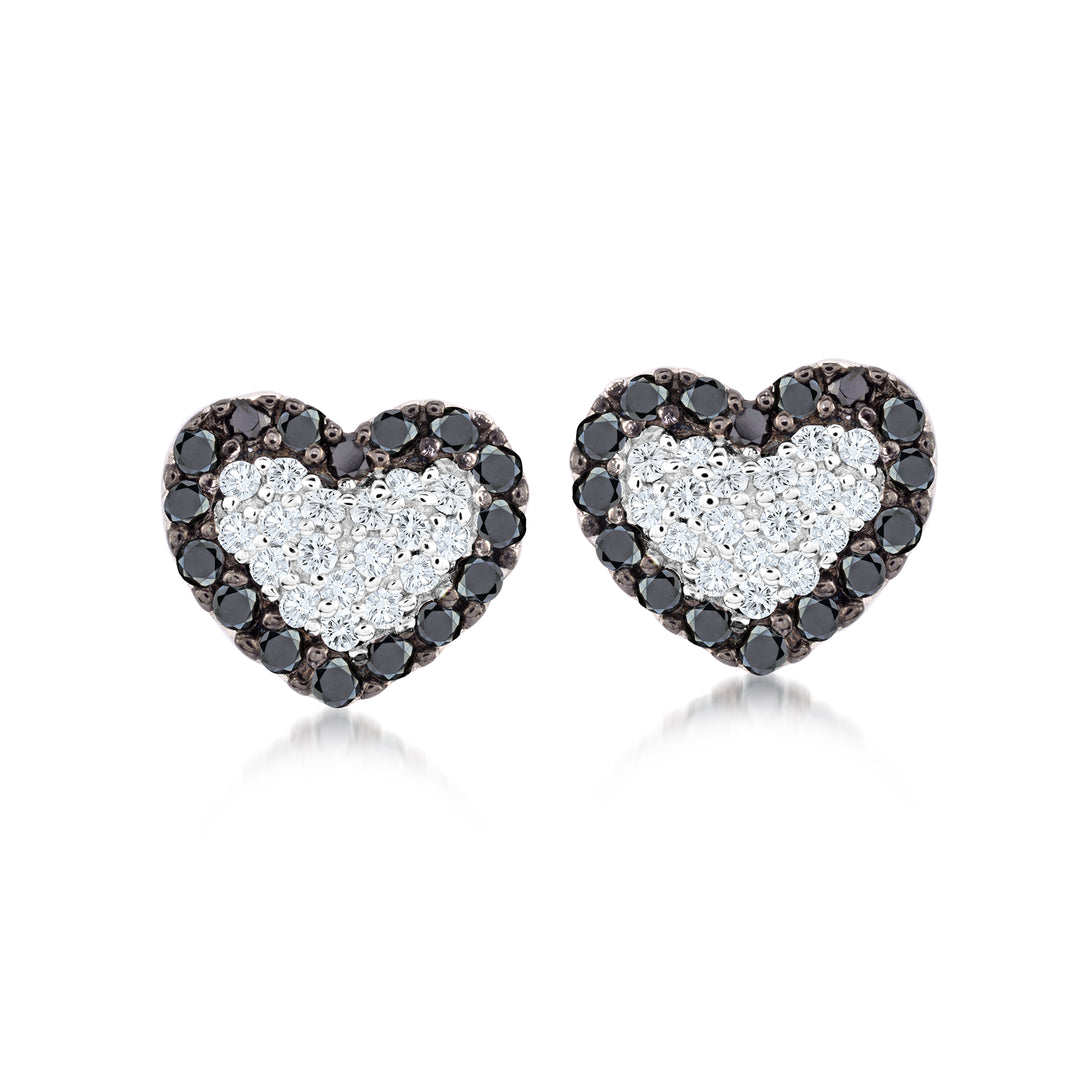 Miss Mimi Heart Stud Earrings | Sterling Silver | ORLY Jewellers