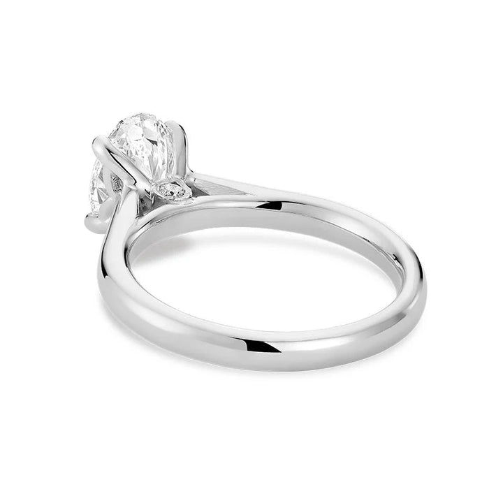 Bridal Oval Solitaire Lab Grown Diamond Ring