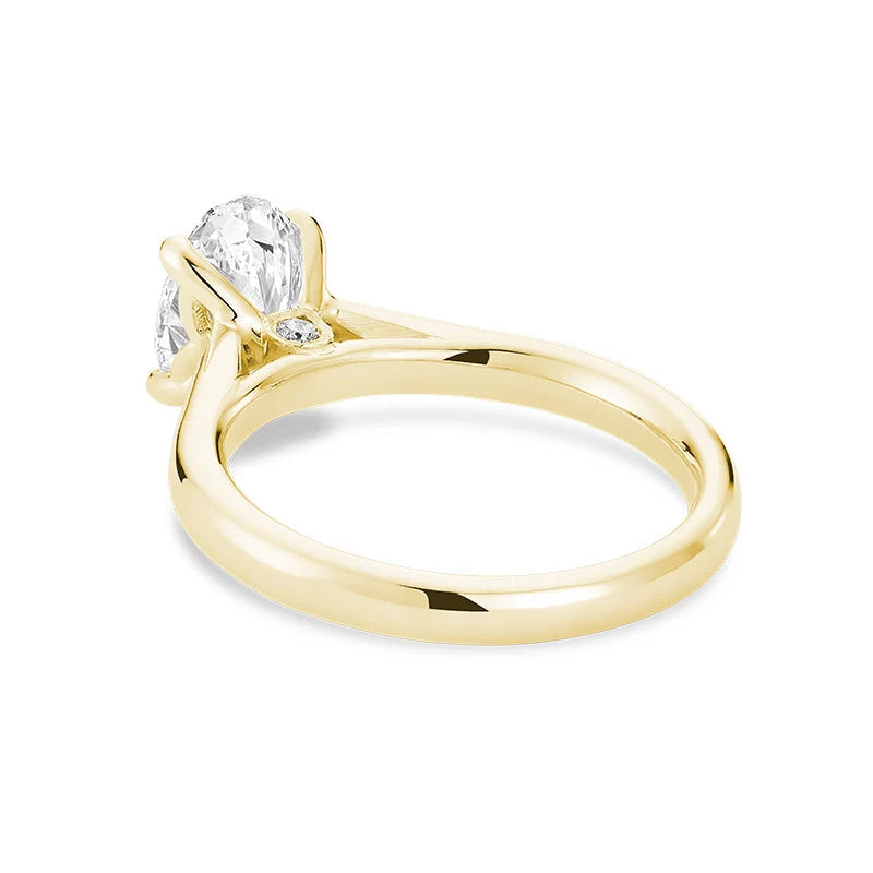 Bridal Oval Solitaire Lab Grown Diamond Ring