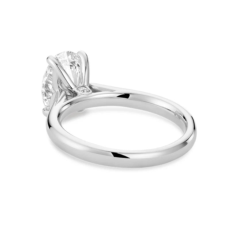 Bridal Oval Solitaire Lab Grown Diamond Ring