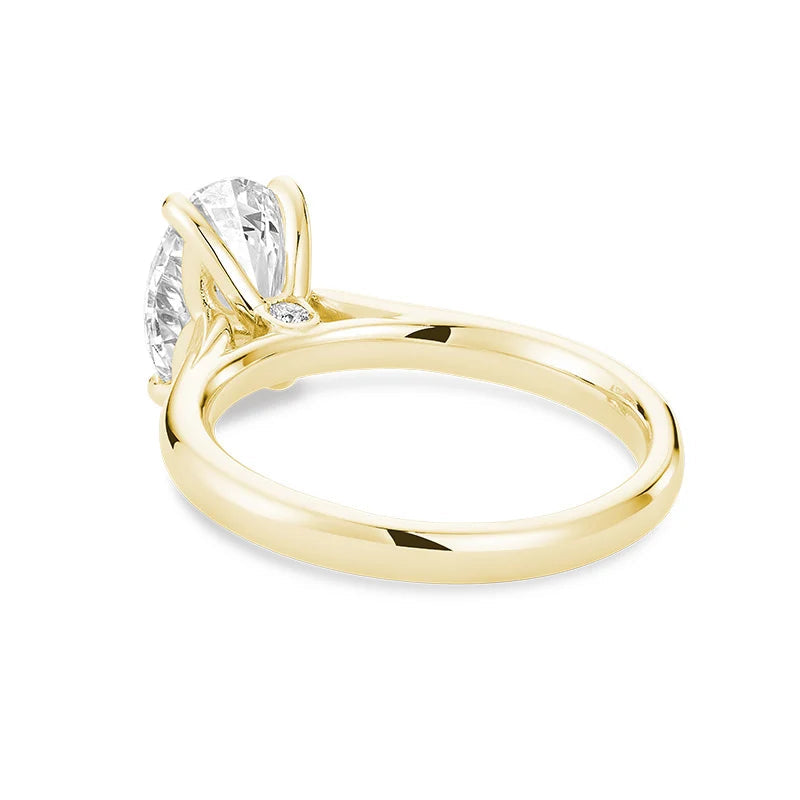 Bridal Oval Solitaire Lab Grown Diamond Ring