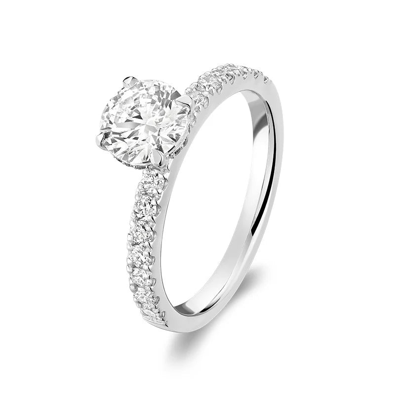 Lab Grown Halo Diamond Ring