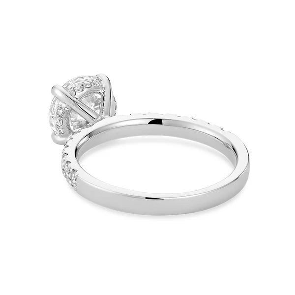 Lab Grown Halo Diamond Ring