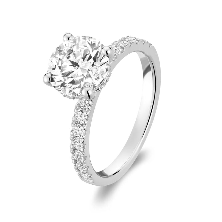 Lab Grown Halo Diamond Ring