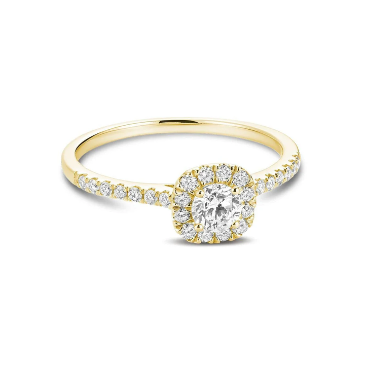 Cushion Diamond Halo Ring
