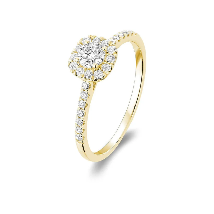 Cushion Diamond Halo Ring