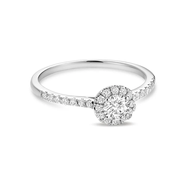 Round Diamond Halo Ring