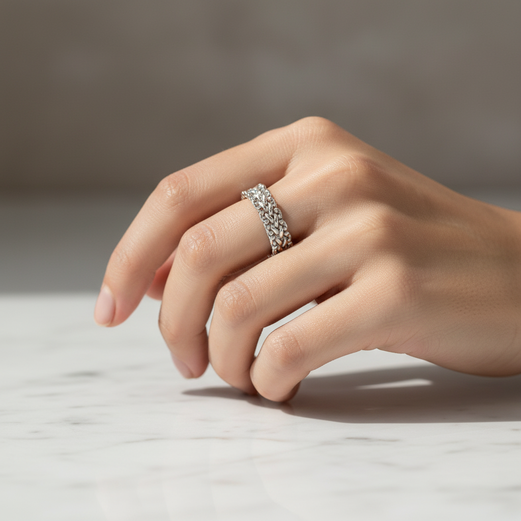 Miss Mimi Flexible Mesh Ring