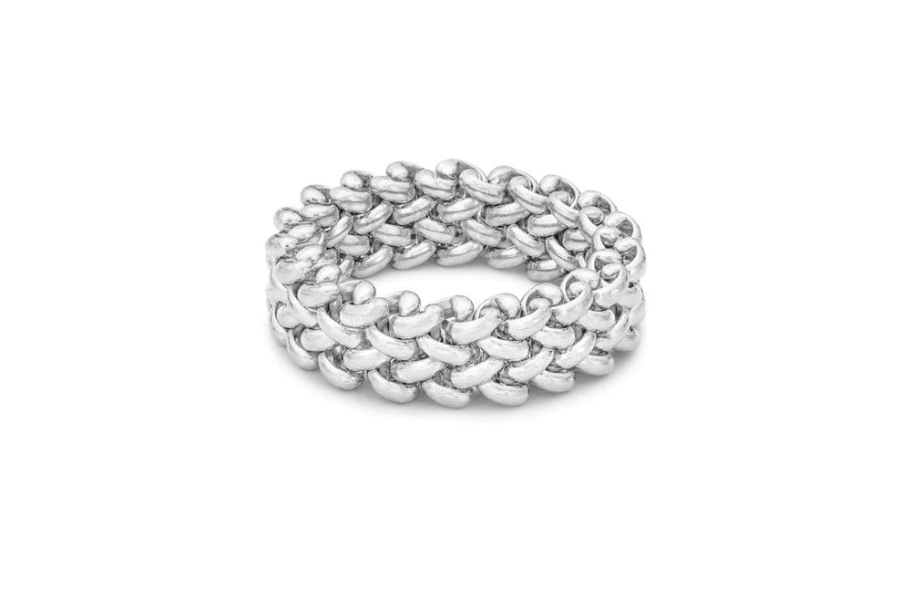 Miss Mimi Flexible Mesh Ring | Sterling Silver | ORLY Jewellers