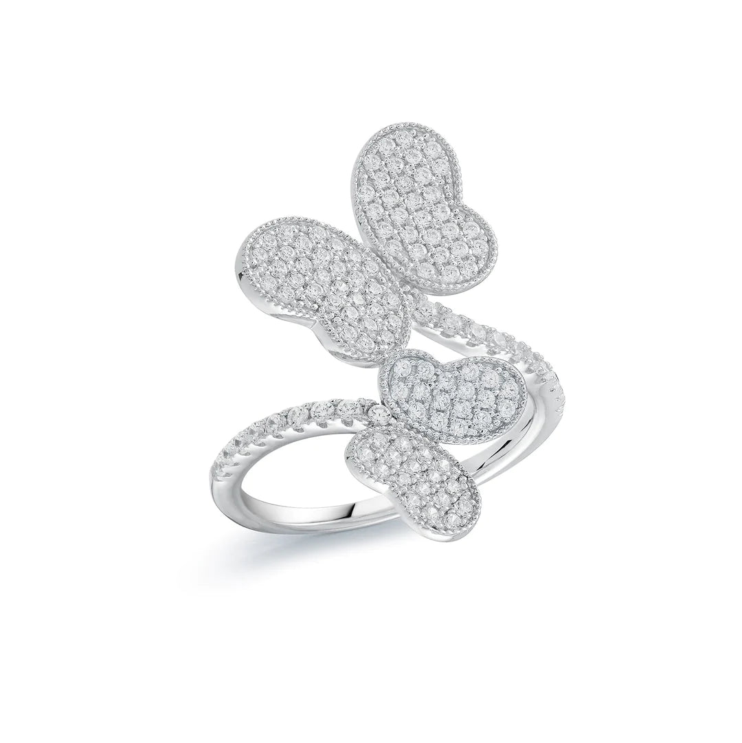 Miss Mimi Double Butterfly Ring | Sterling Silver | ORLY Jewellers