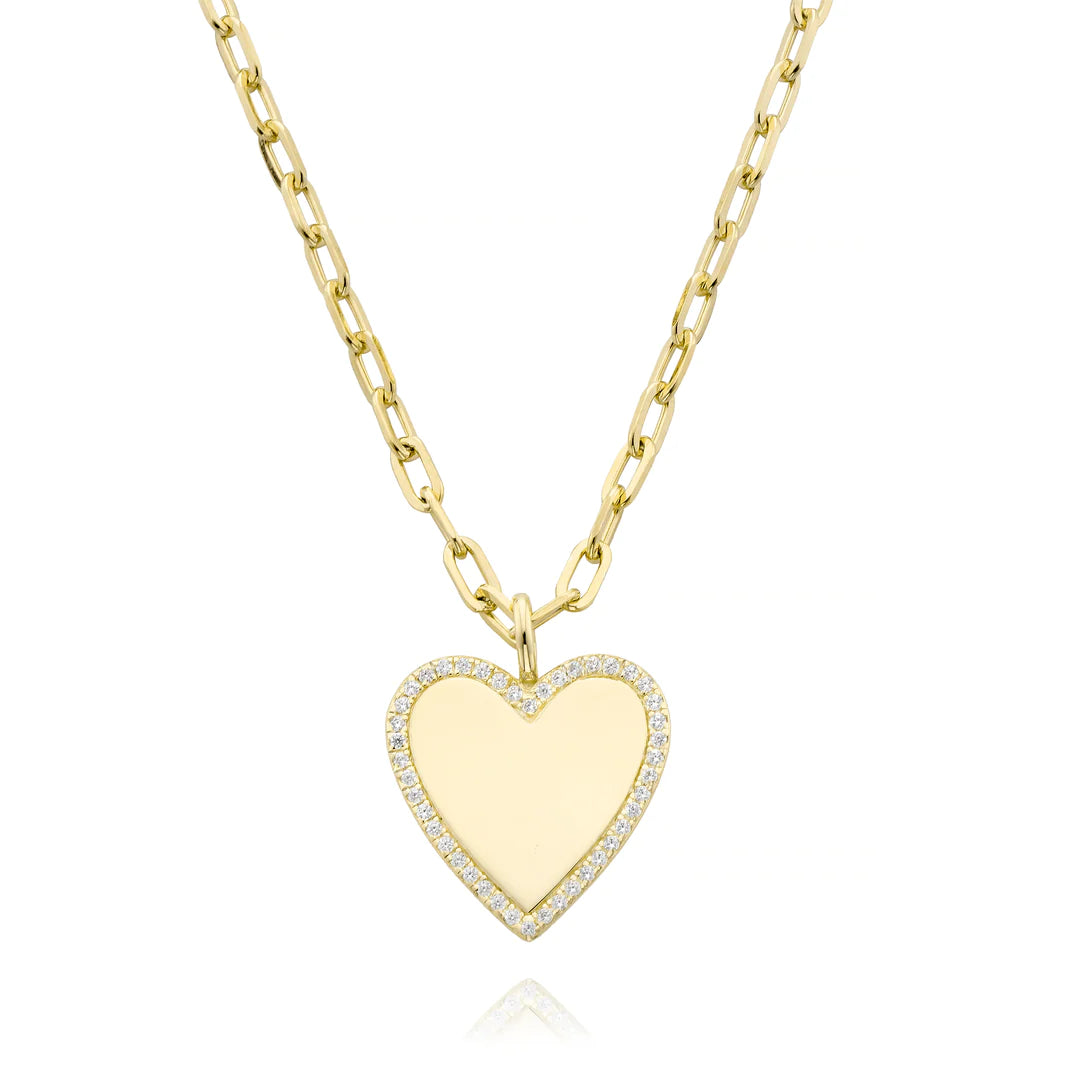 Miss Mimi Paperclip Heart Necklace | ORLY Jewellers | Sterling Silver
