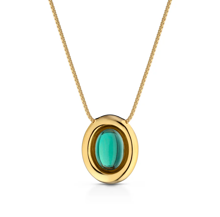 Miss Mimi Color Burst Oval Pendant