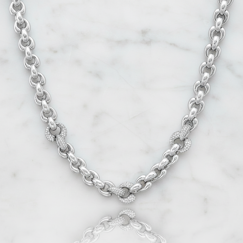 Miss Mimi Heart Link Necklace