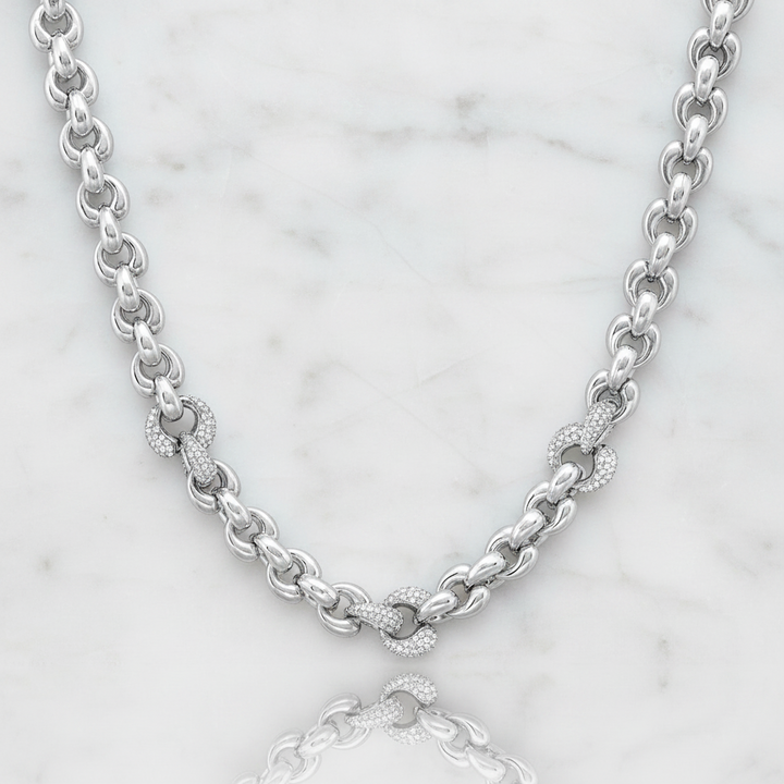 Miss Mimi Heart Link Necklace