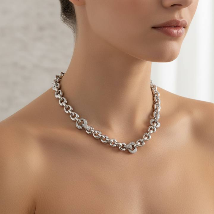 Miss Mimi Heart Link Necklace