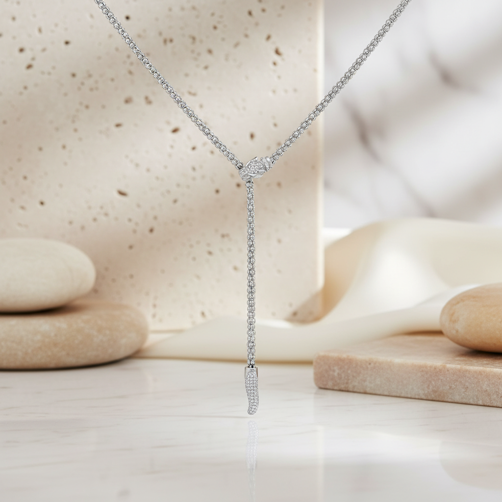 Miss Mimi Panthere Lariate Necklace