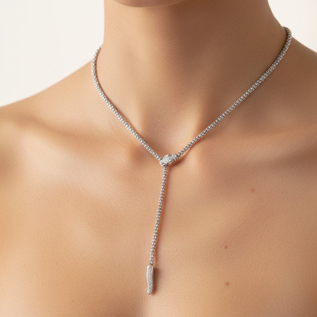 Miss Mimi Panthere Lariate Necklace