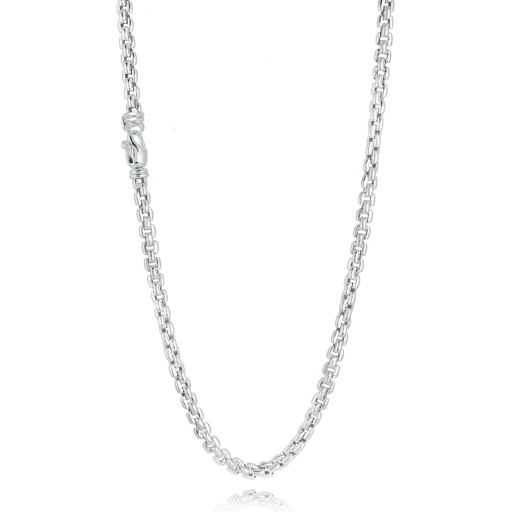 Miss Mimi Rounded Cube Link Necklace |Sterling Silver| ORLY Jewellers