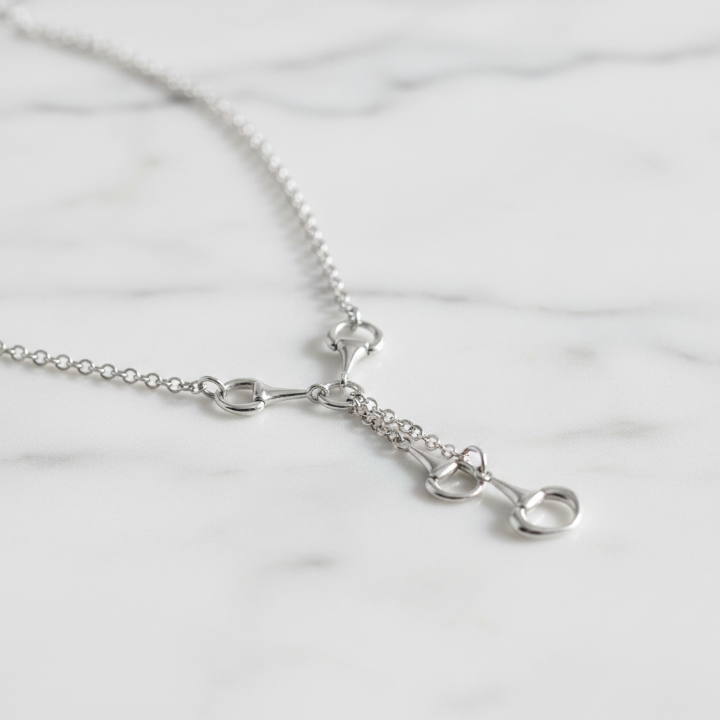 Miss Mimi Equestrian Link Lariat Necklace
