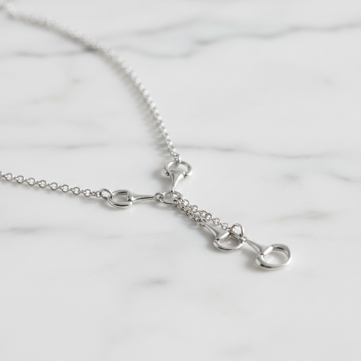 Miss Mimi Equestrian Link Lariat Necklace
