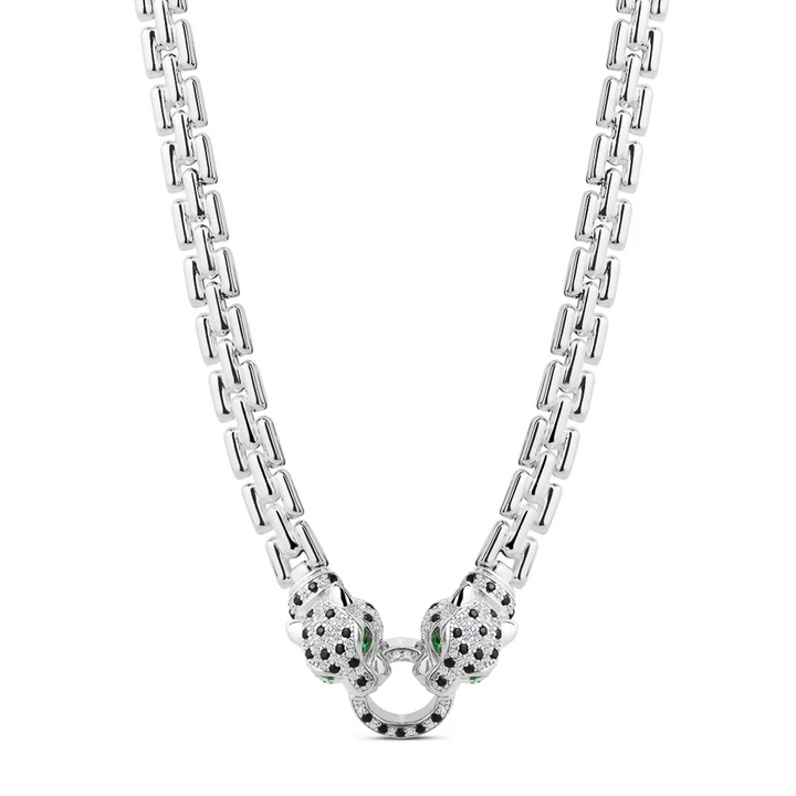 Collier Miss Mimi Cube Link Radiant Panthère