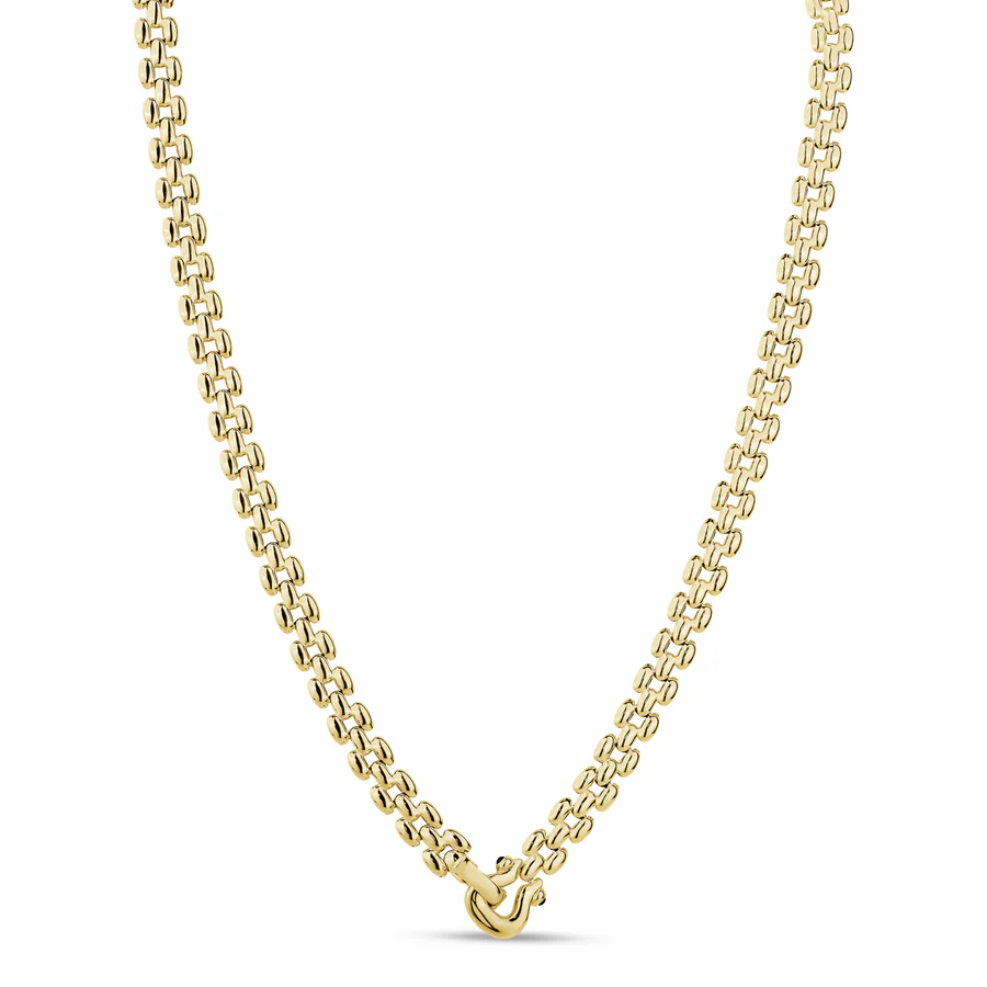 Collier Miss Mimi maillons carrés équestres arrondis