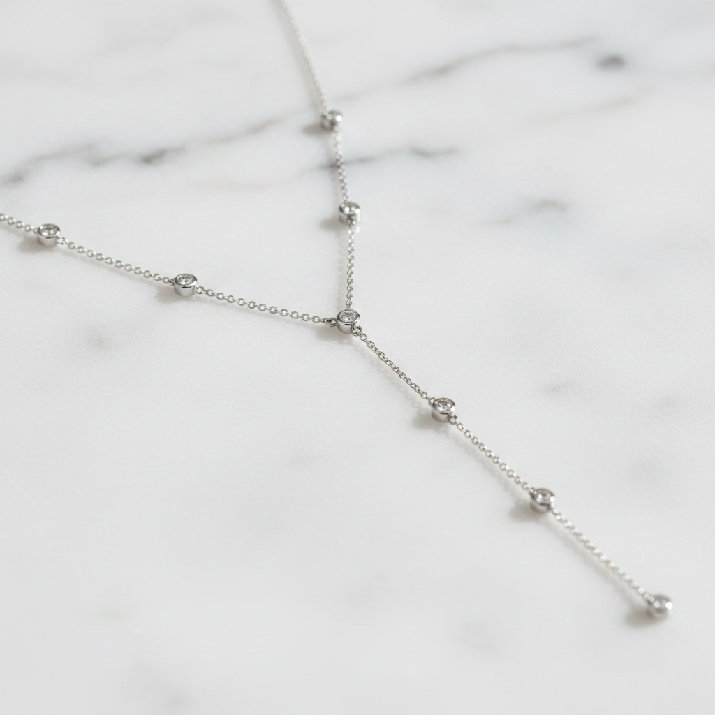 Miss Mimi Diamond by the Yard Lariat Necklace
