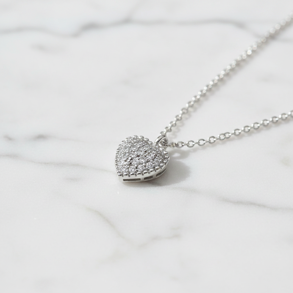 Miss Mimi Heart Dew Drop Necklace