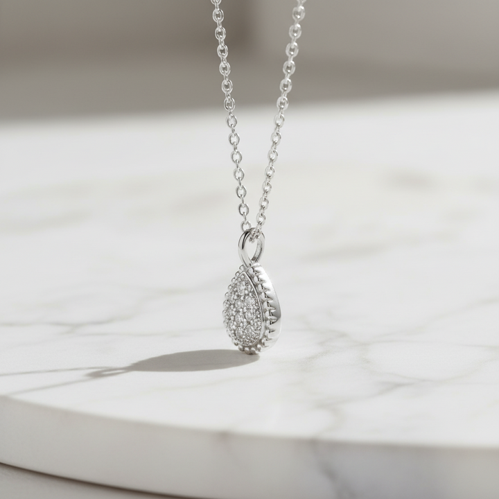 Miss Mimi Heritage Pear Dew Drop Necklace