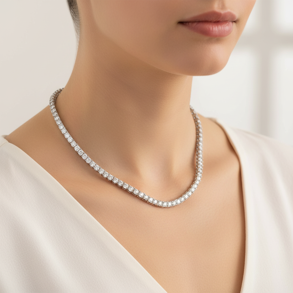 Miss Mimi 3mm Tennis Necklace