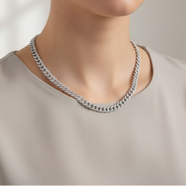Miss Mimi Fancy Cuban Link Necklace