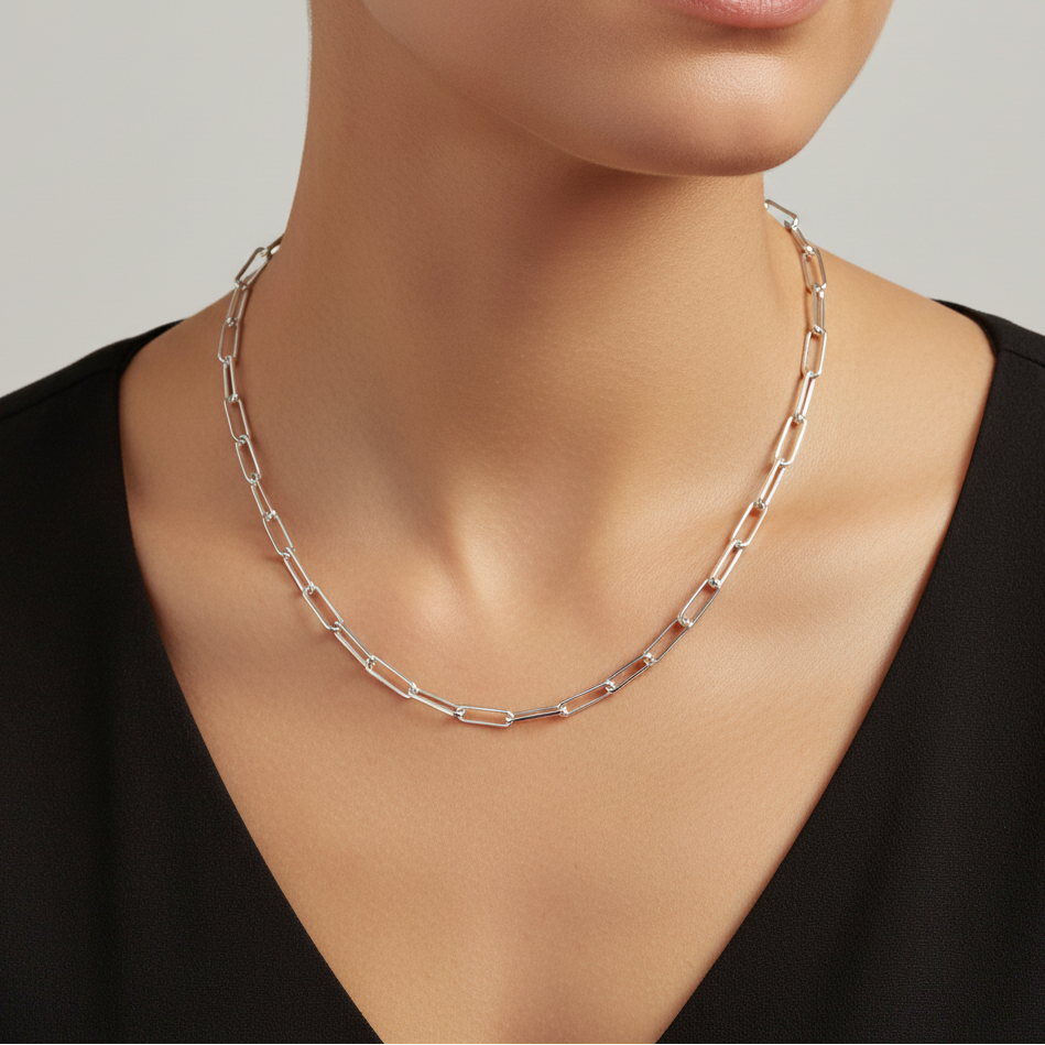 Miss Mimi Paper Clip Necklace