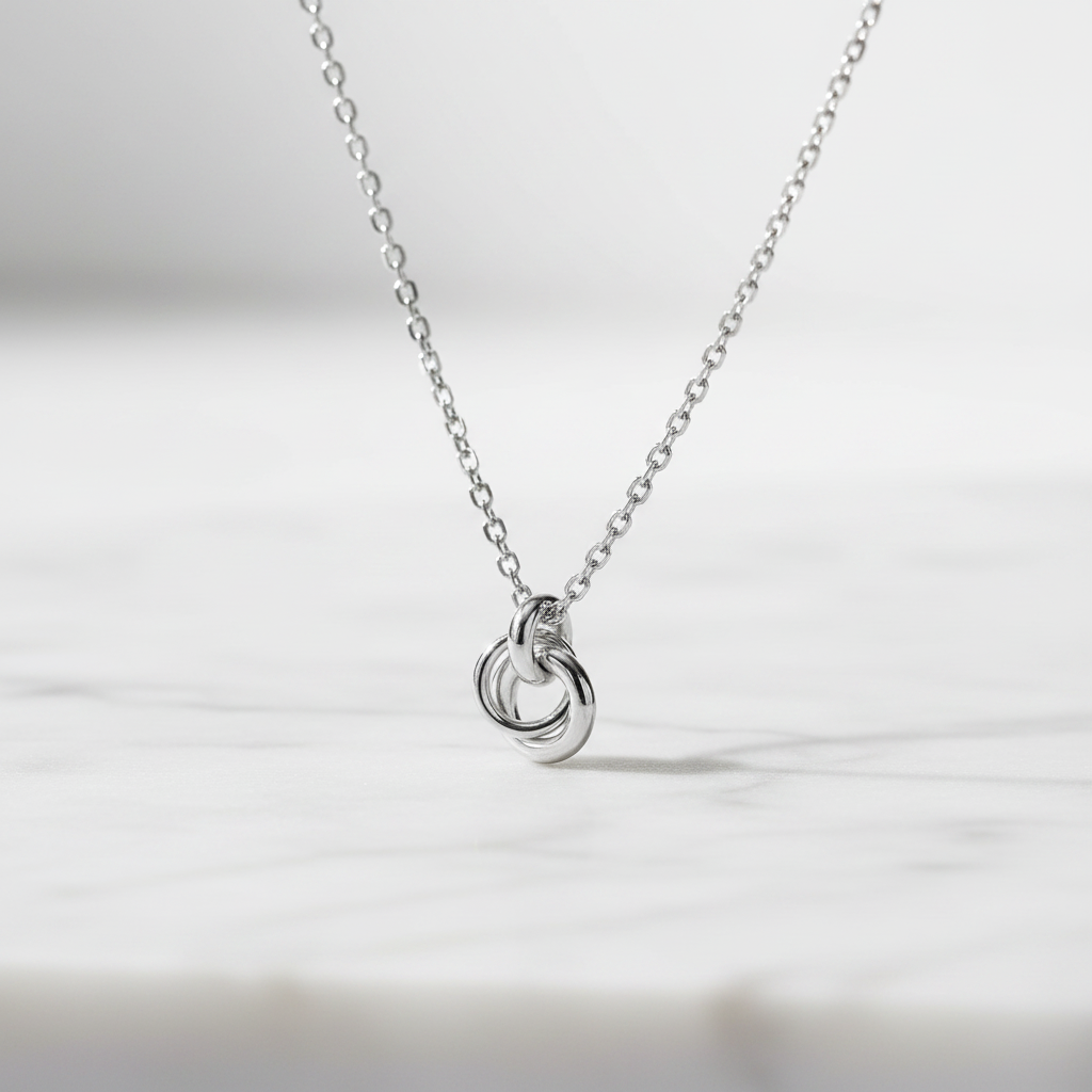 Miss Mimi Small Double Circle Necklace