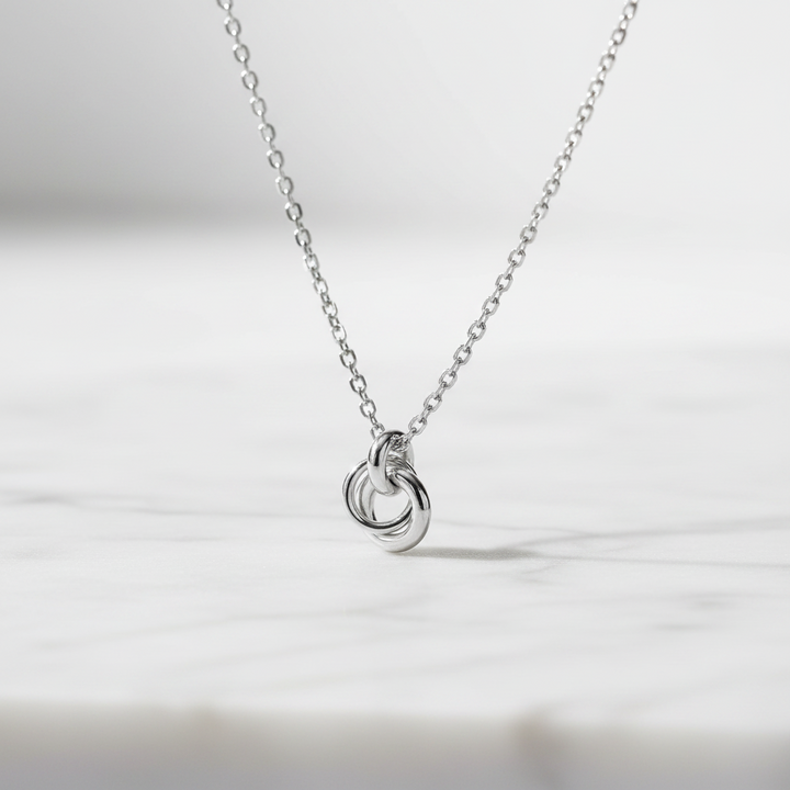 Miss Mimi Small Double Circle Necklace
