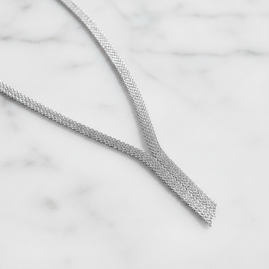 Miss Mimi Mesh Lariat Necklace