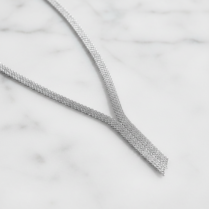 Miss Mimi Mesh Lariat Necklace
