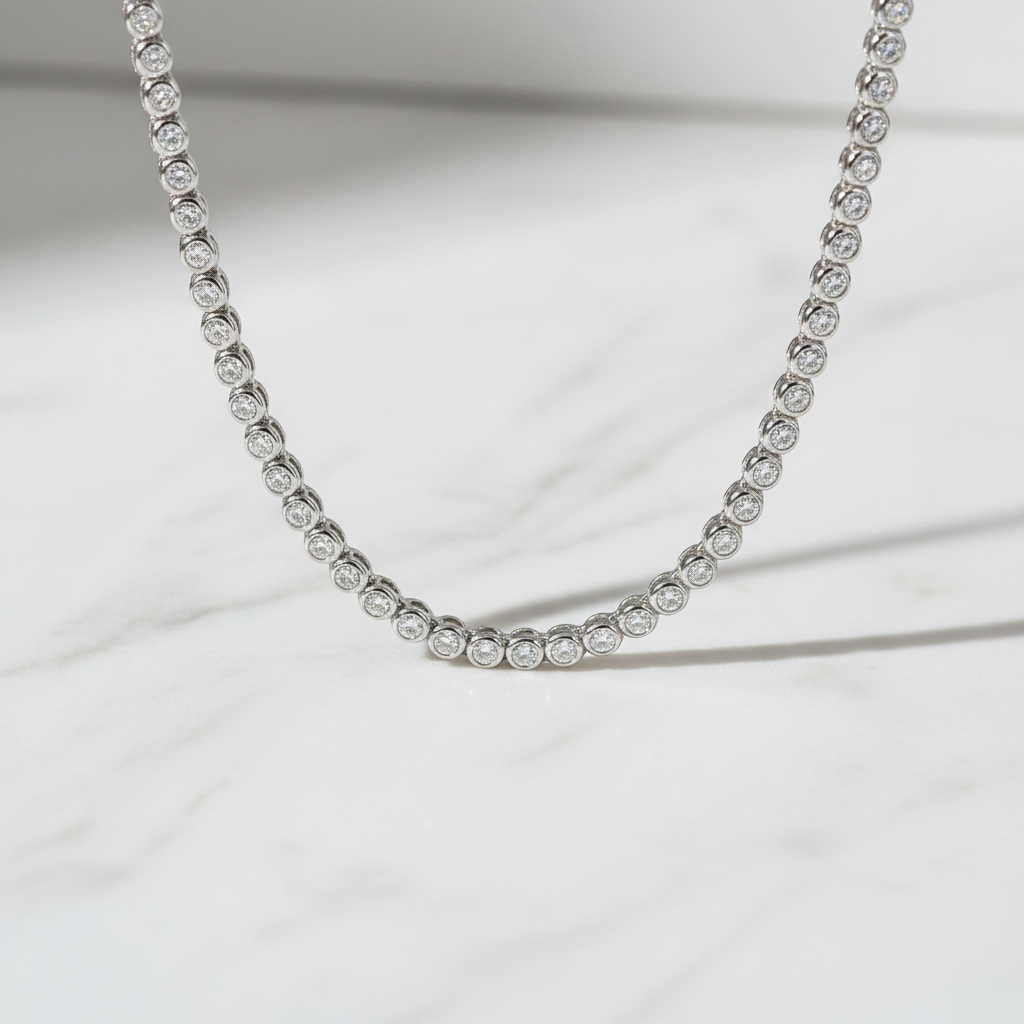 Miss Mimi 2.5mm Bezel Necklace