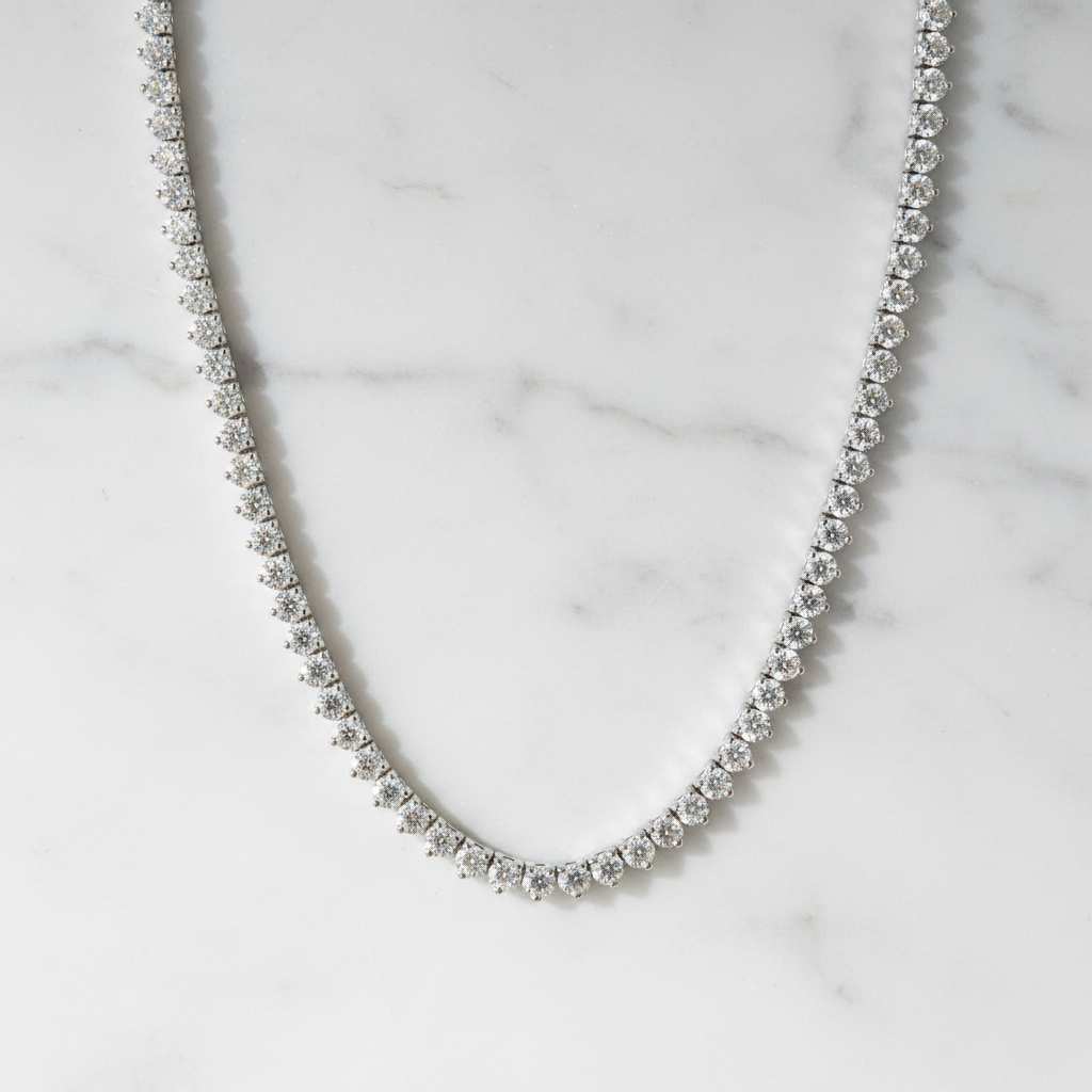 Miss Mimi 3 Prongs 2.5mm Tennis Necklace