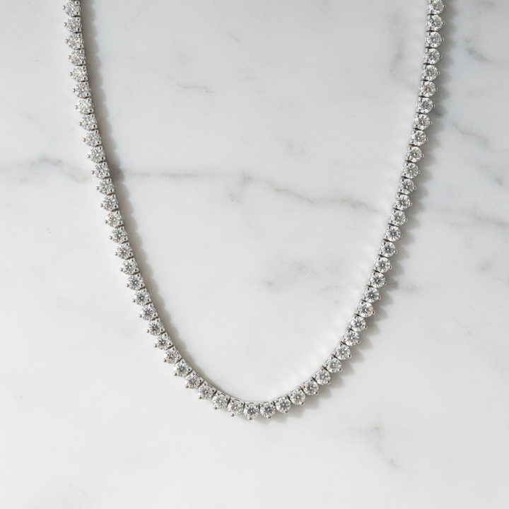 Miss Mimi 3 Prongs 2.5mm Tennis Necklace