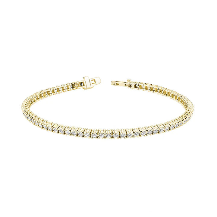 Lab Grown 10K Tennis Bracelet