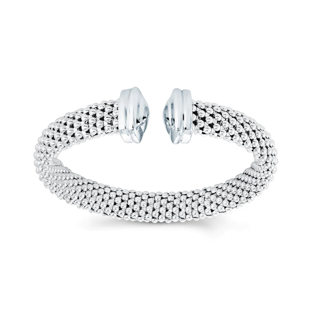 Mosomi Bangle Miss Mimi Square Edge Mesh Bangle | Sterling Silver | ORLY Jewellers