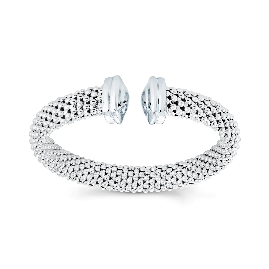 Miss Mimi Square Edge Mesh Bangle | Sterling Silver | ORLY Jewellers