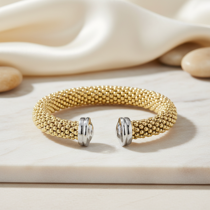 Miss Mimi Square Edge Mesh Bangle
