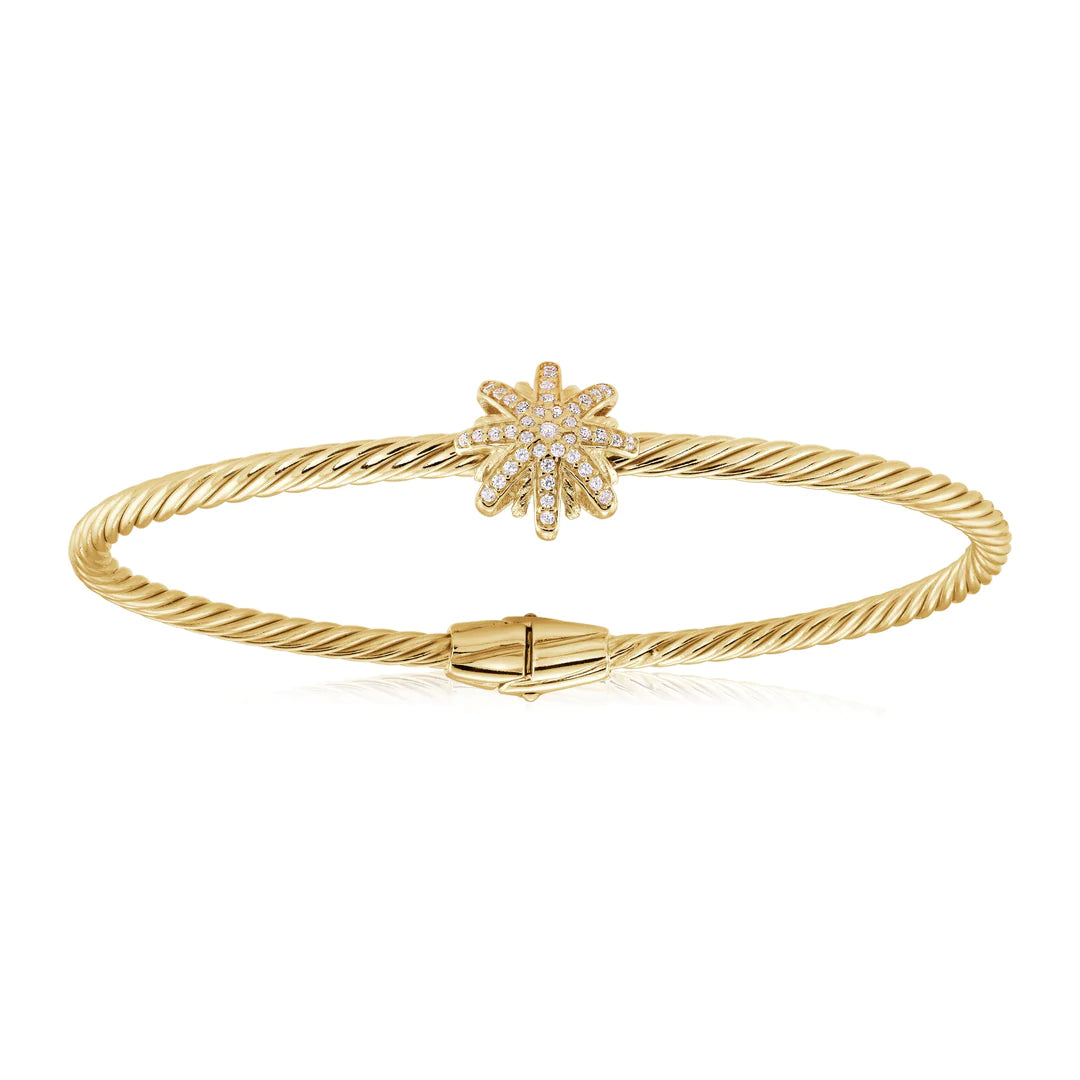 Miss Mimi Starburst Twist Cable Bangle | ORLY Jewellers | Sterling Silver