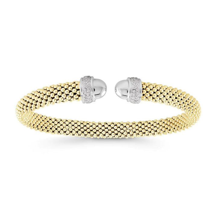 Miss Mimi Timeless Bead Mesh Bangle | Sterling Silver | ORLY Jewellers