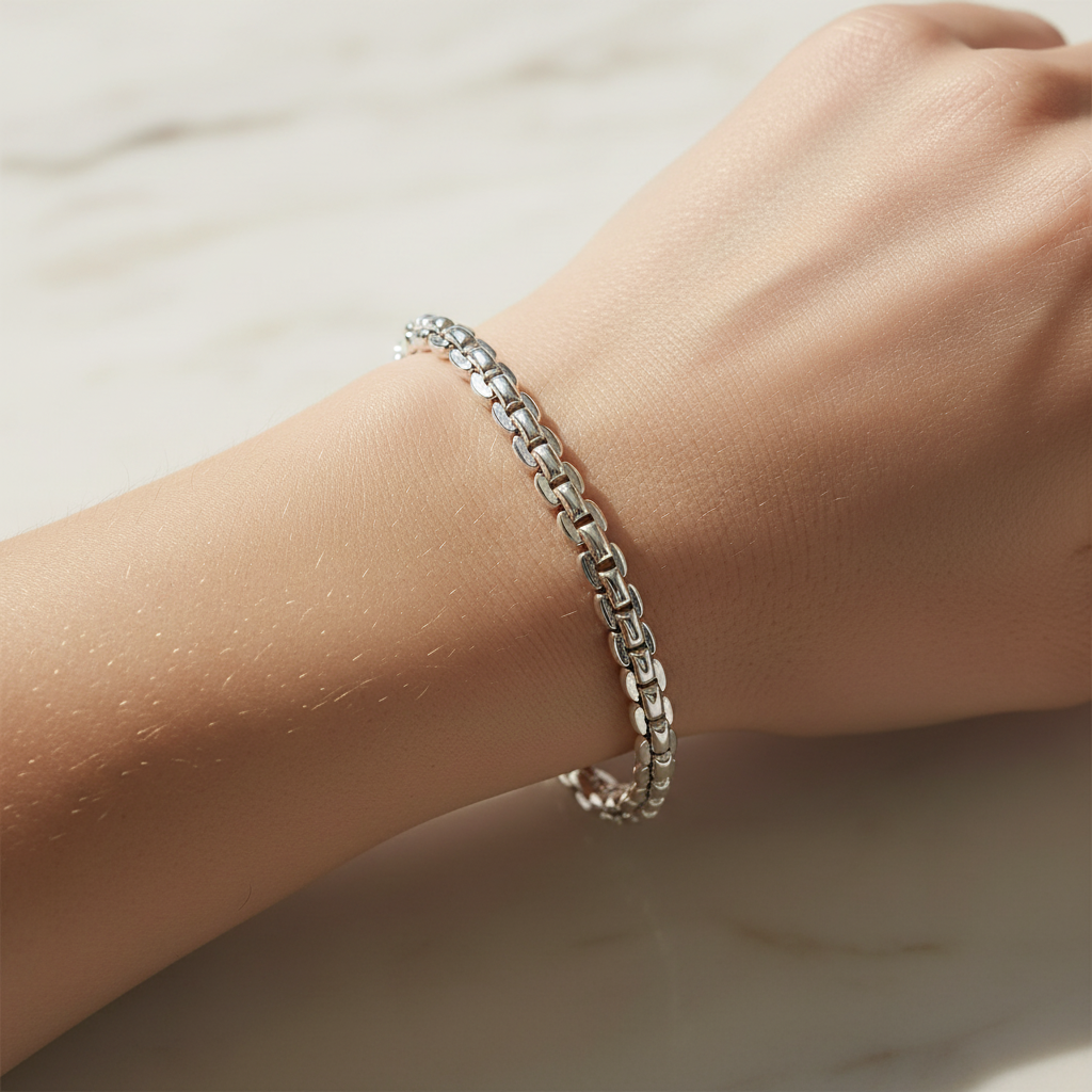 Miss Mimi Rounded Cube Link Bracelet