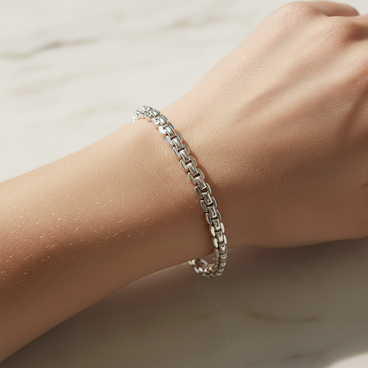 Miss Mimi Rounded Cube Link Bracelet