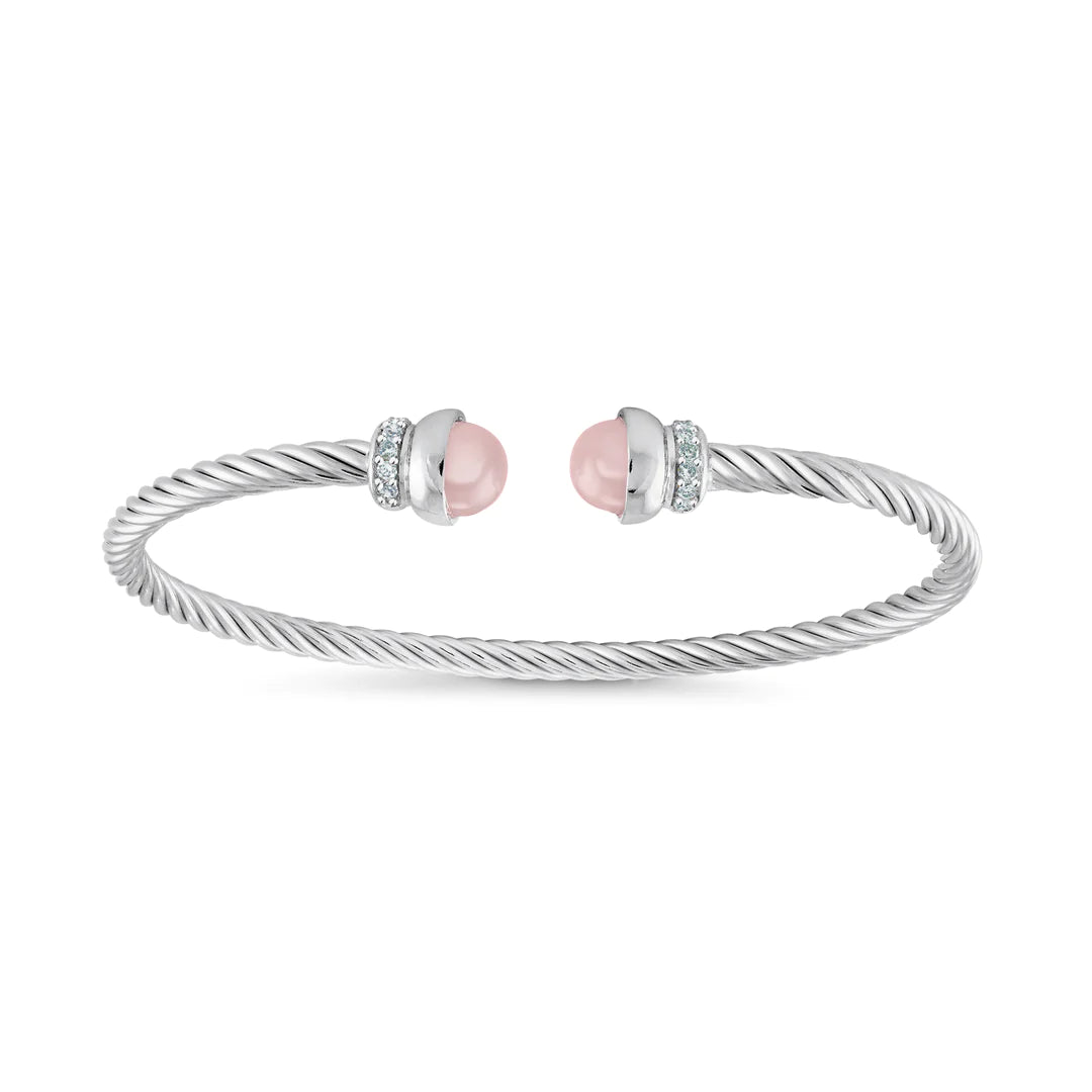 Miss Mimi Rose Twist Cable Bangle | Sterling Silver | ORLY Jewellers